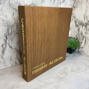 Vintage Realistic Cassette Album Case with 12 Slots